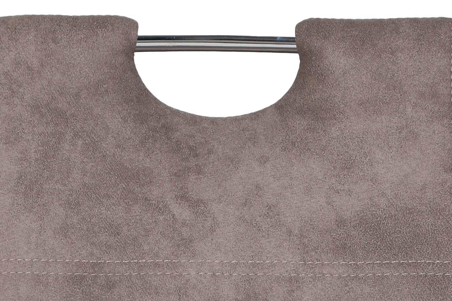 Stuhl Susi 4er Set grau Vintage Microfaser B/H/T: ca. 44x98x61 cm