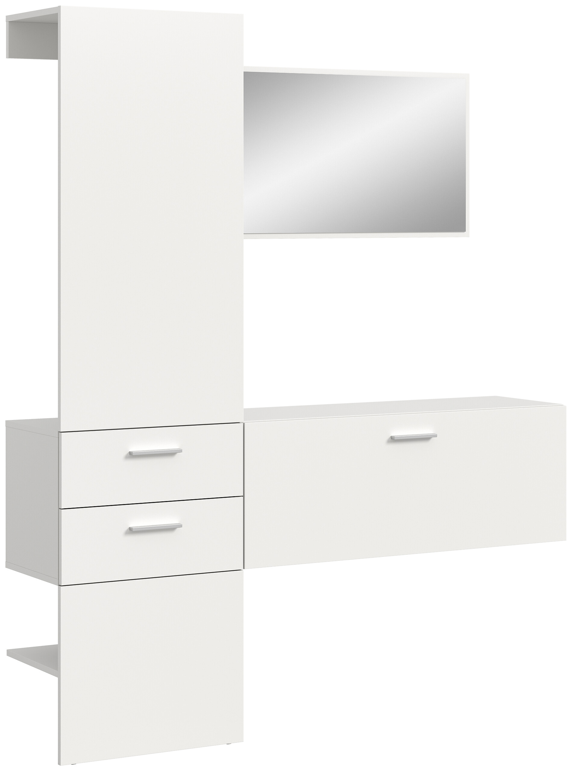 Garderobe VAGA weiß B/H/T: ca. 156x190x36 cm