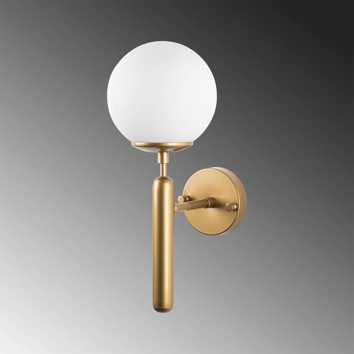 Opviq Wandleuchte gold Glas Metall B/H/L: ca. 20x40x15 cm E14 1 Brennstellen