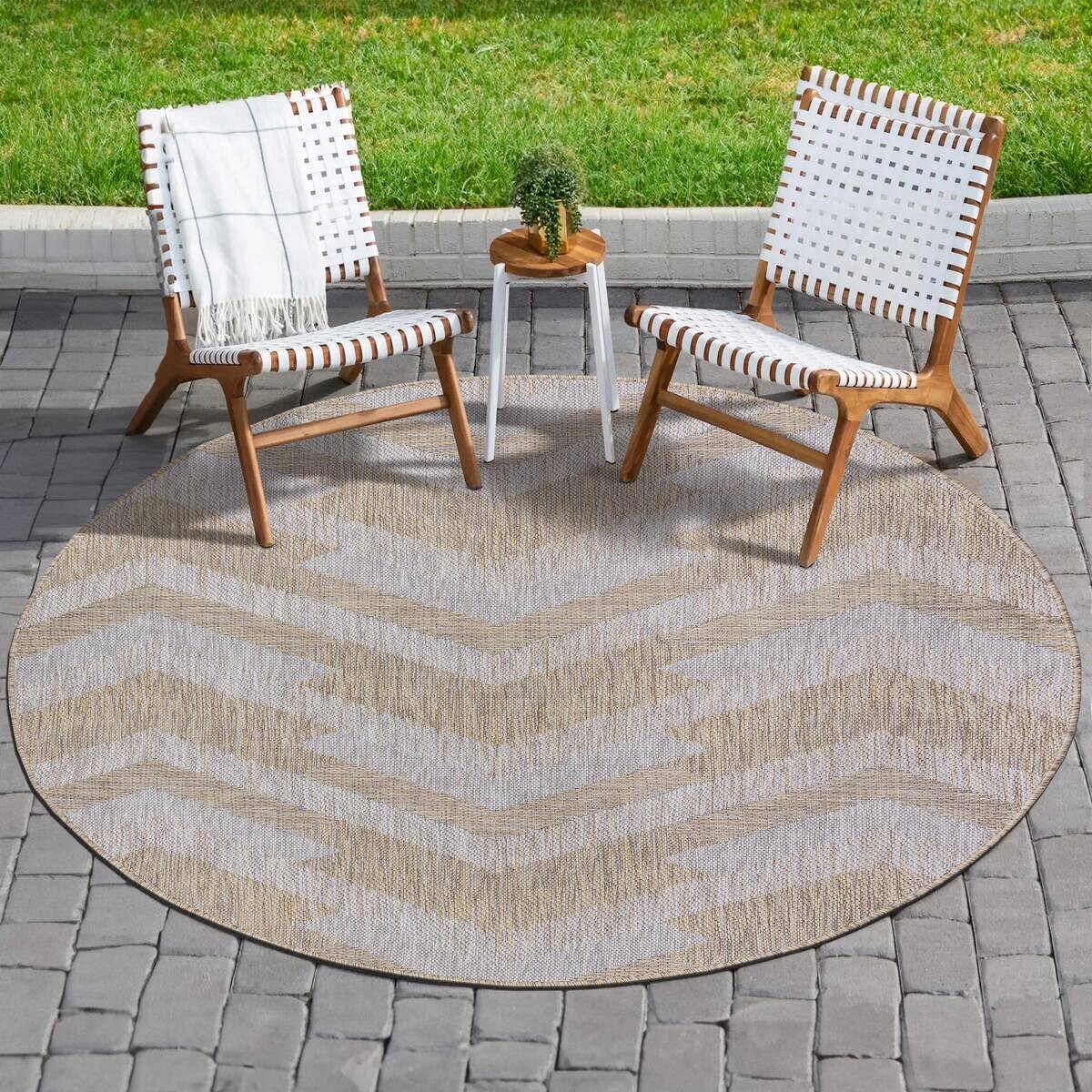 Sanat Outdoorteppich MELISSA braun B/L: ca. 120x120 cm Sanat Outdoorteppich MELISSA braun B/L: ca. 120x120 cm