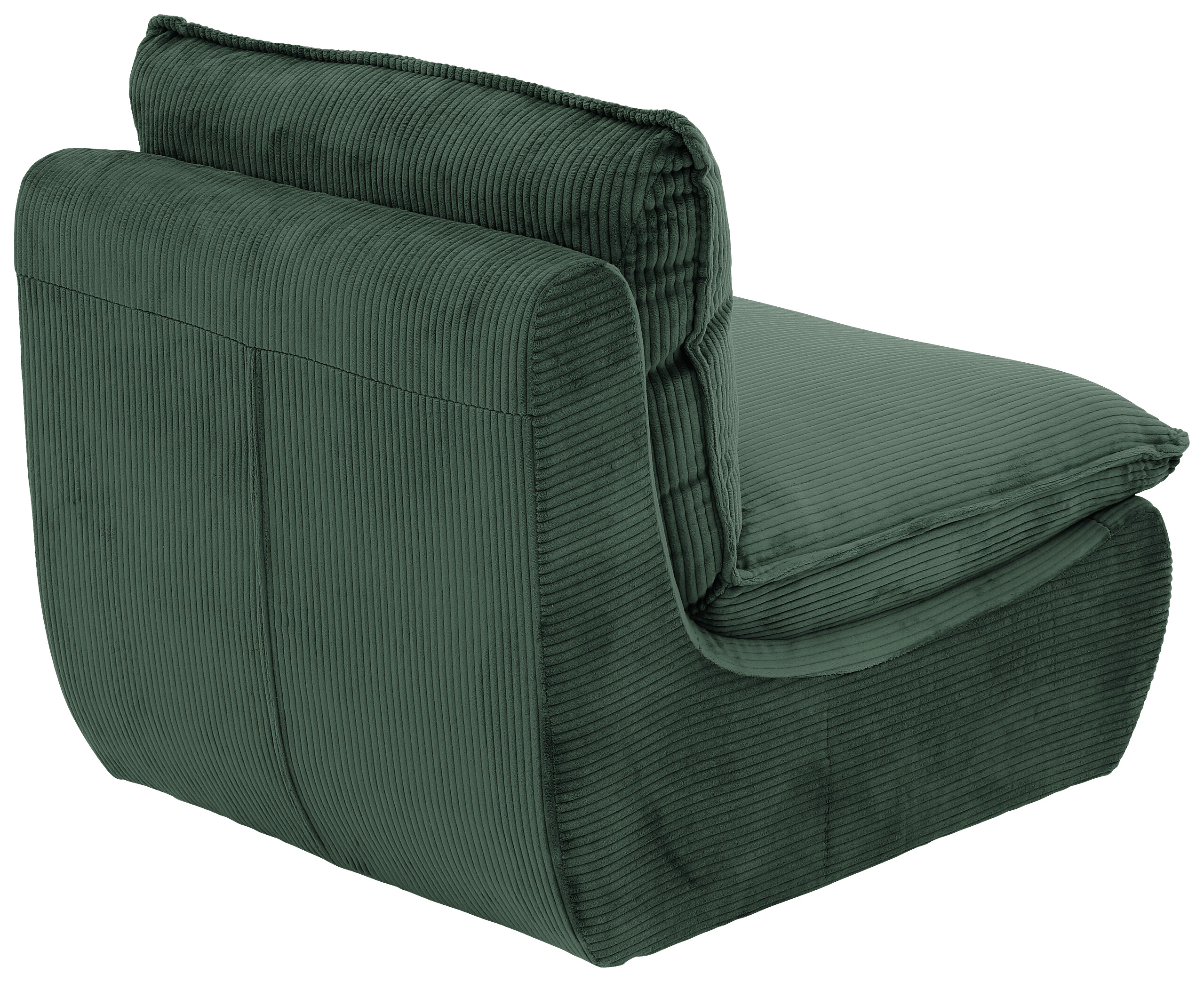 Sessel Rhodos grün Microfaser B/H/T: ca. 74x77x87 cm