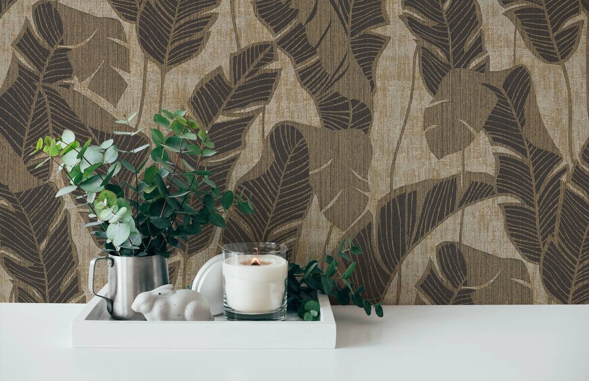 A.S.Creation Vliestapete schwarz beige B/H/D: ca. 53x1005x9,3 cm