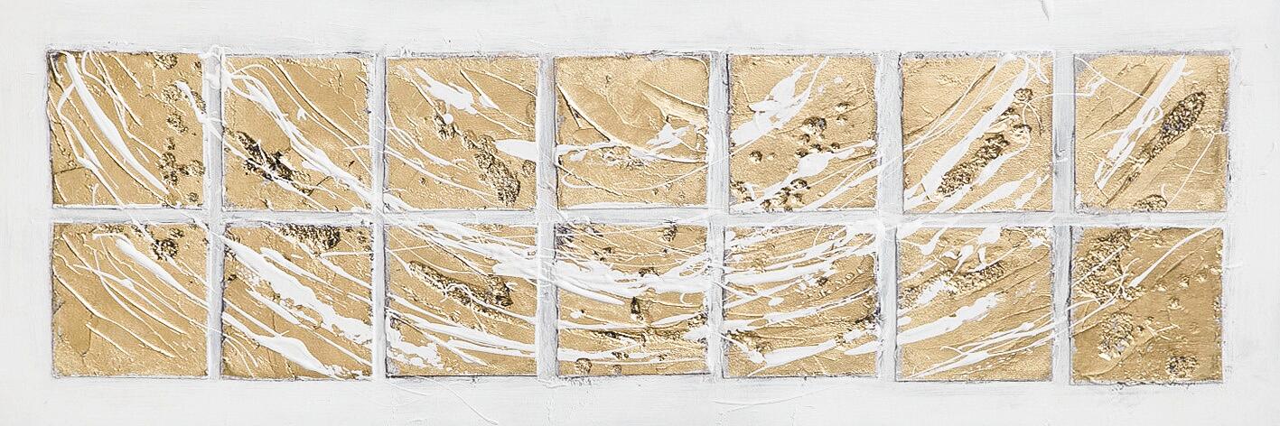 Bönninghoff Ölgemälde Abstrakt B/H/L: ca. 120x2x40 cm