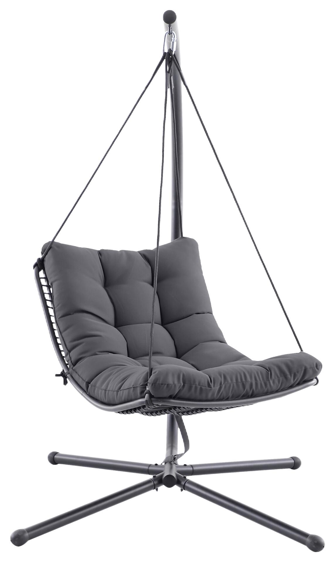 POCOline Hängesessel dunkelgrau Stahl