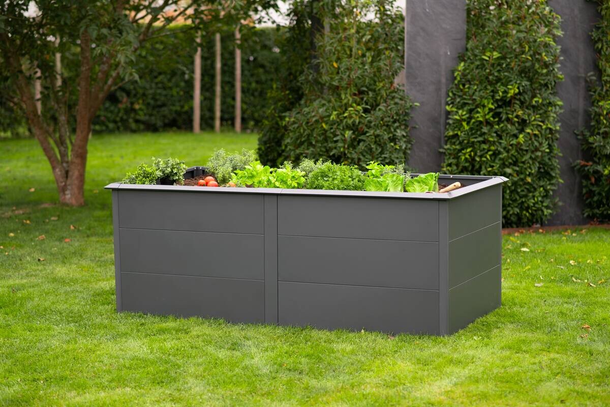 Westmann Hochbeet Primus XL anthrazit Metall B/H/T: ca. 200x77x100 cm