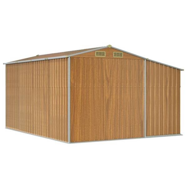 vidaXL Gartenhaus braun B/H/T: ca. 277x179x365,5 cm