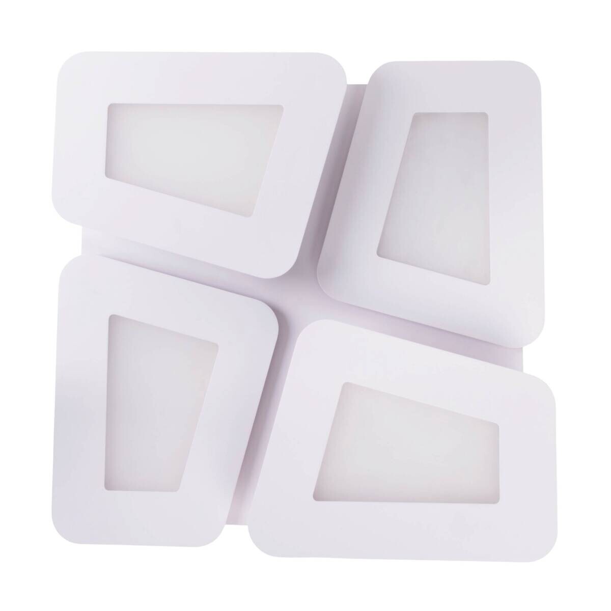 Näve Leuchten LED-Deckenleuchte weiß Metall Kunststoff B/H/T: ca. 48x8x48 cm