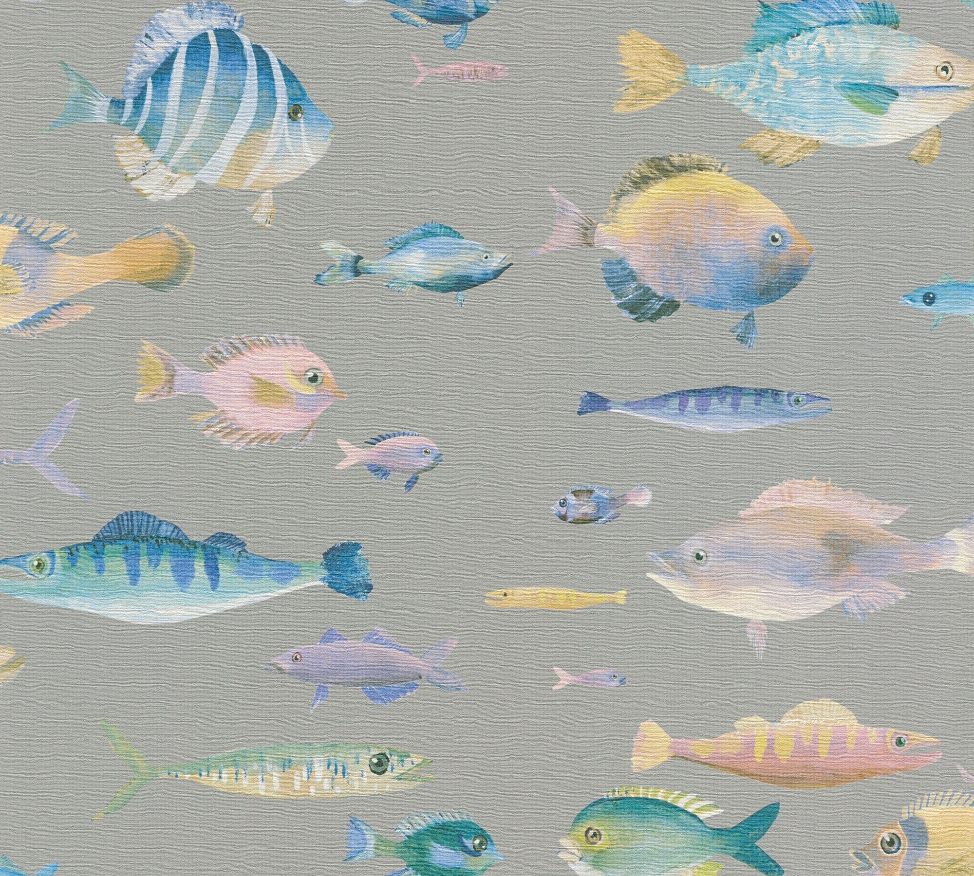 A.S.Creation Vliestapete bunt blau B/H/D: ca. 53x1005x8 cm