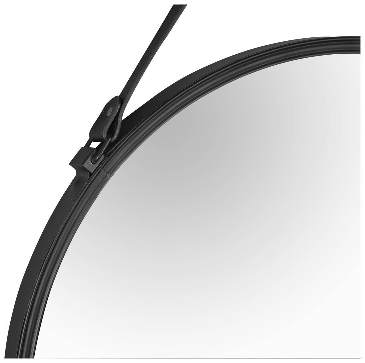 Dekorspiegel Delia schwarz D: ca. 55 cm