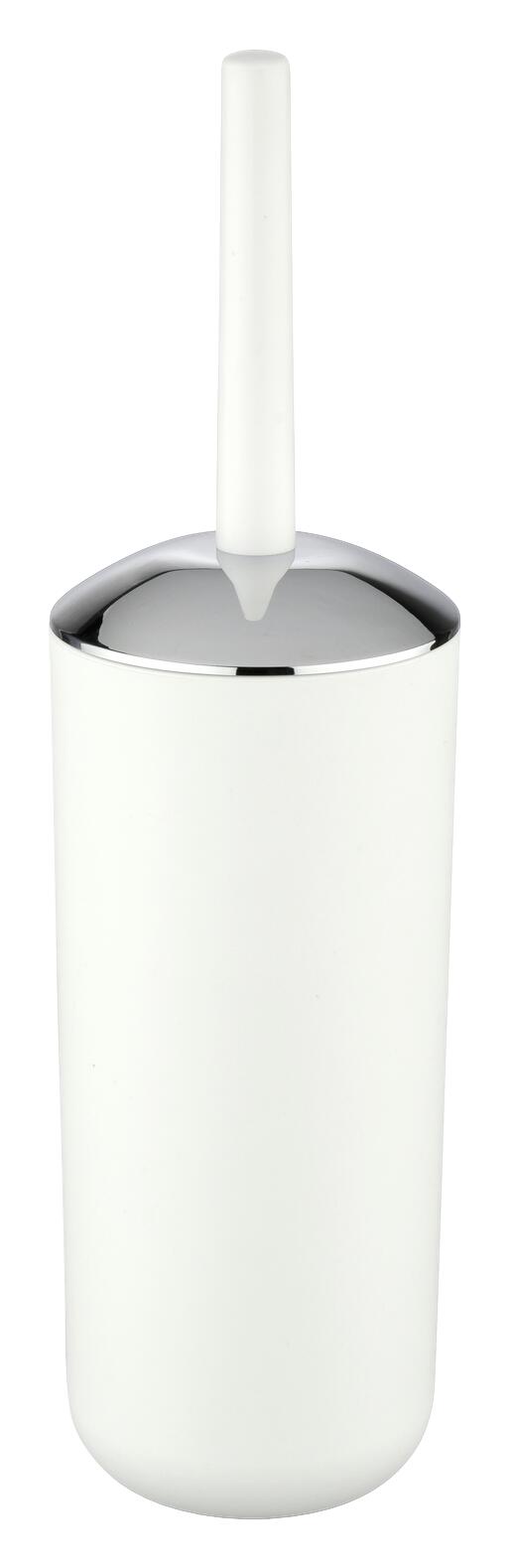 WENKO WC-Garnitur weiß silber Kunststoff