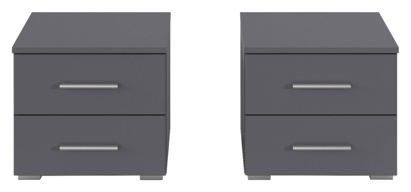 Nachtkonsolen München grau B/H/T: ca. 40x36x40 cm