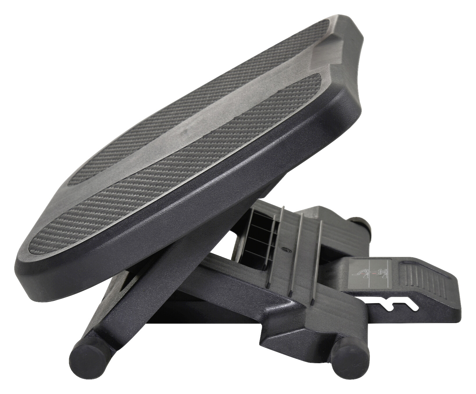 HOMCOM Fußstütze verstellbar schwarz