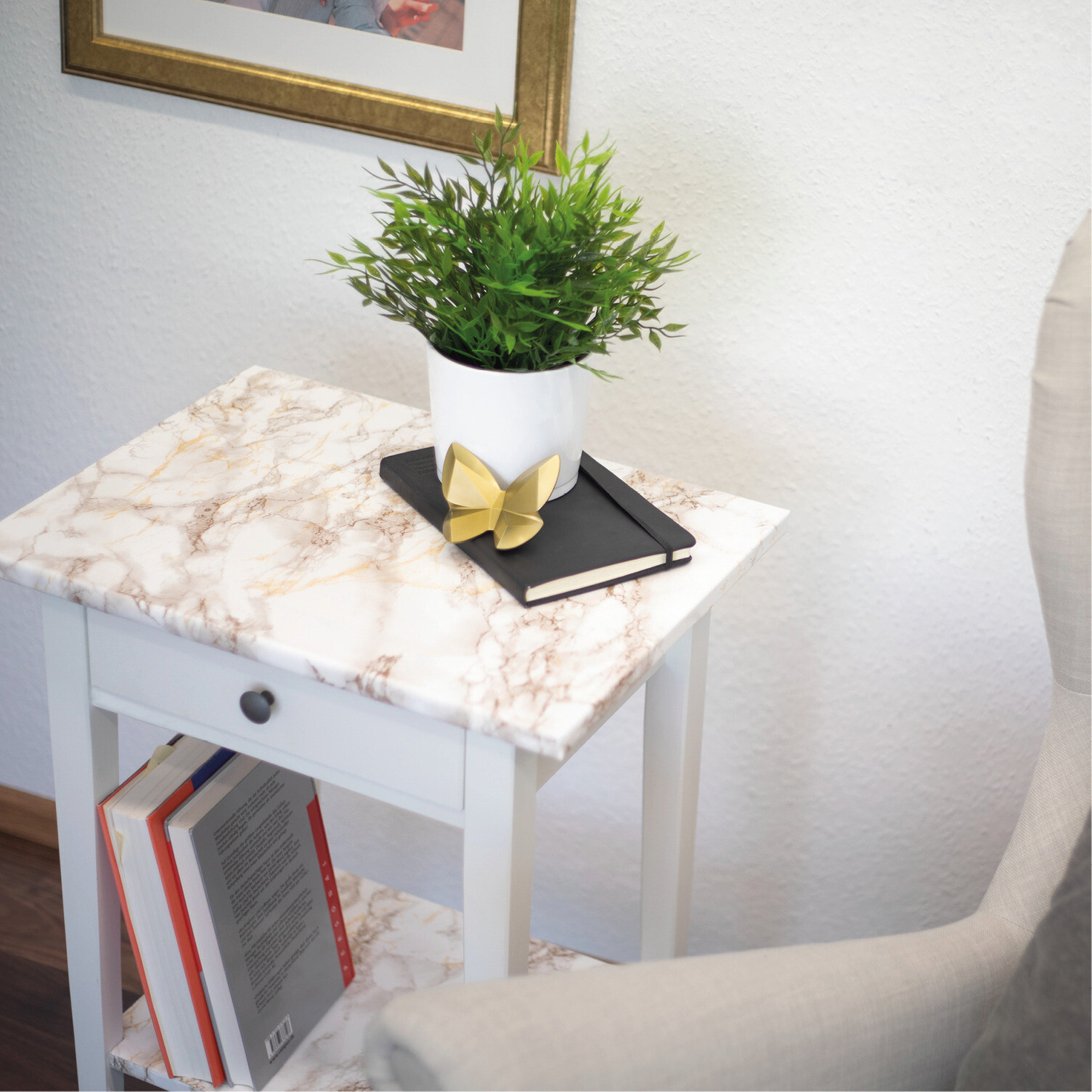 d-c-fix Dekofolie Marmoroptik braun weiß B/L: ca. 45x200 cm