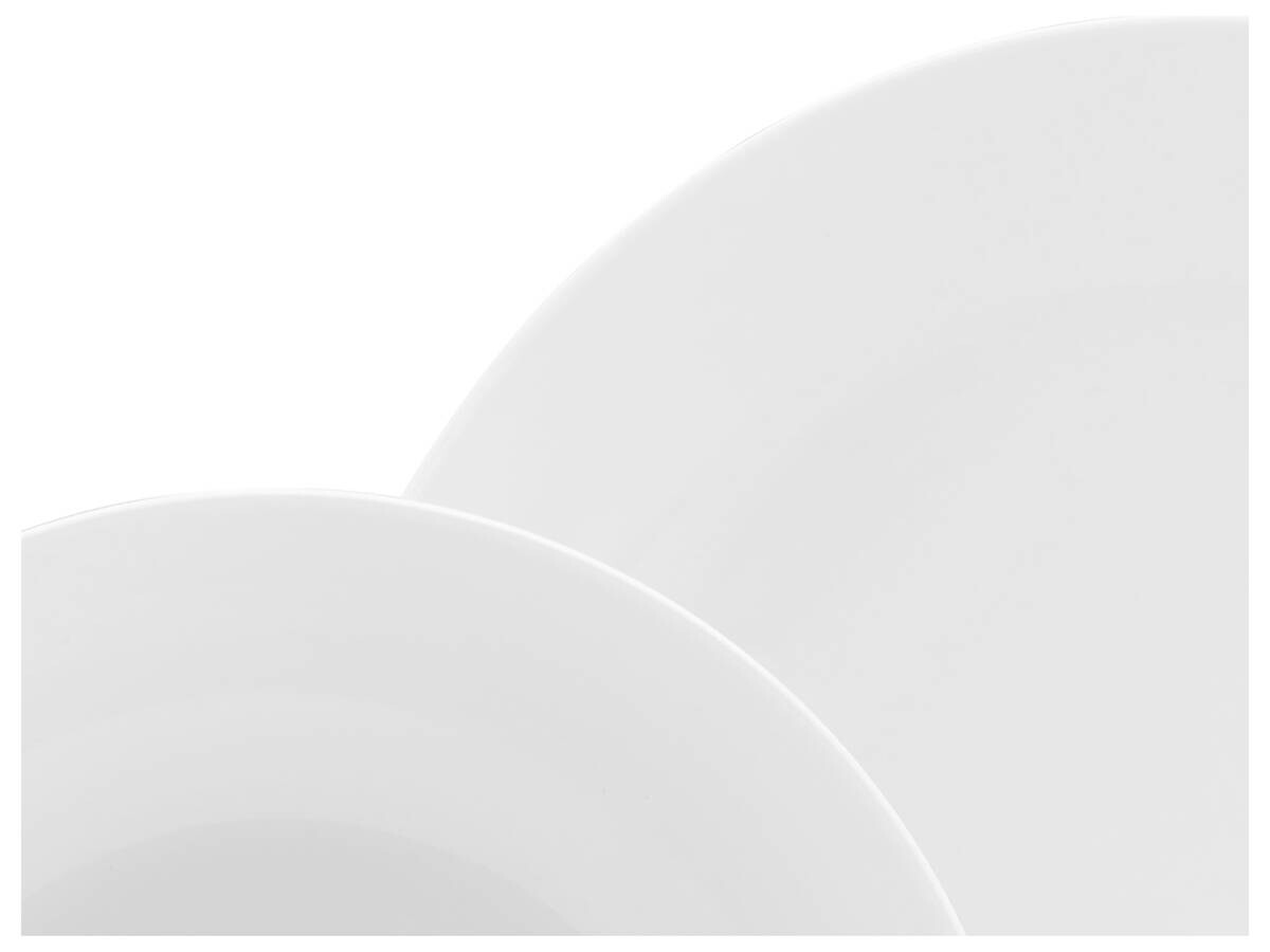 CreaTable Kaffeeservice Luna weiß Porzellan 18 tlg.