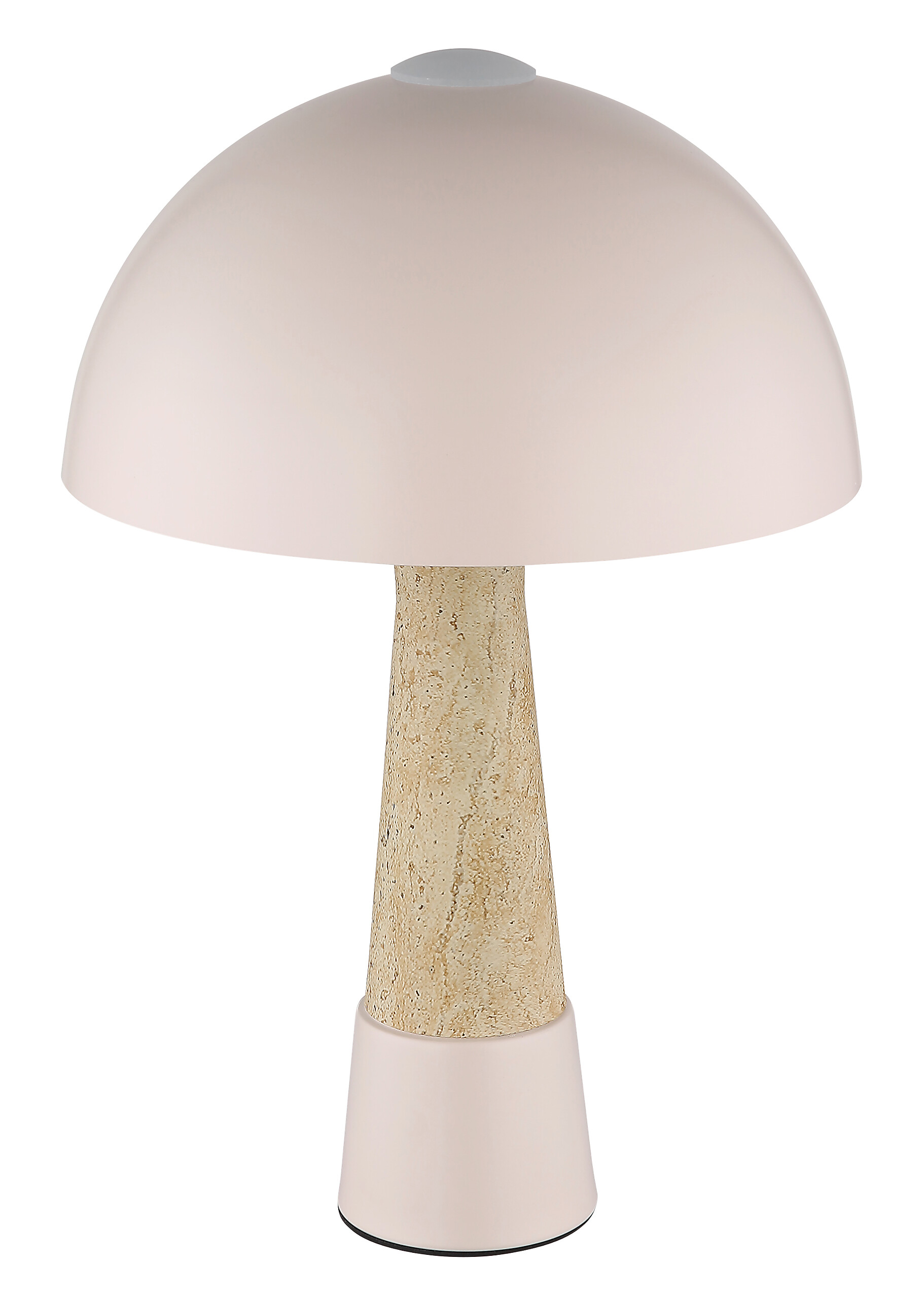 GLOBO Tischleuchte champagner Metall H/D: ca. 36,5x25 cm E27 1 Brennstellen