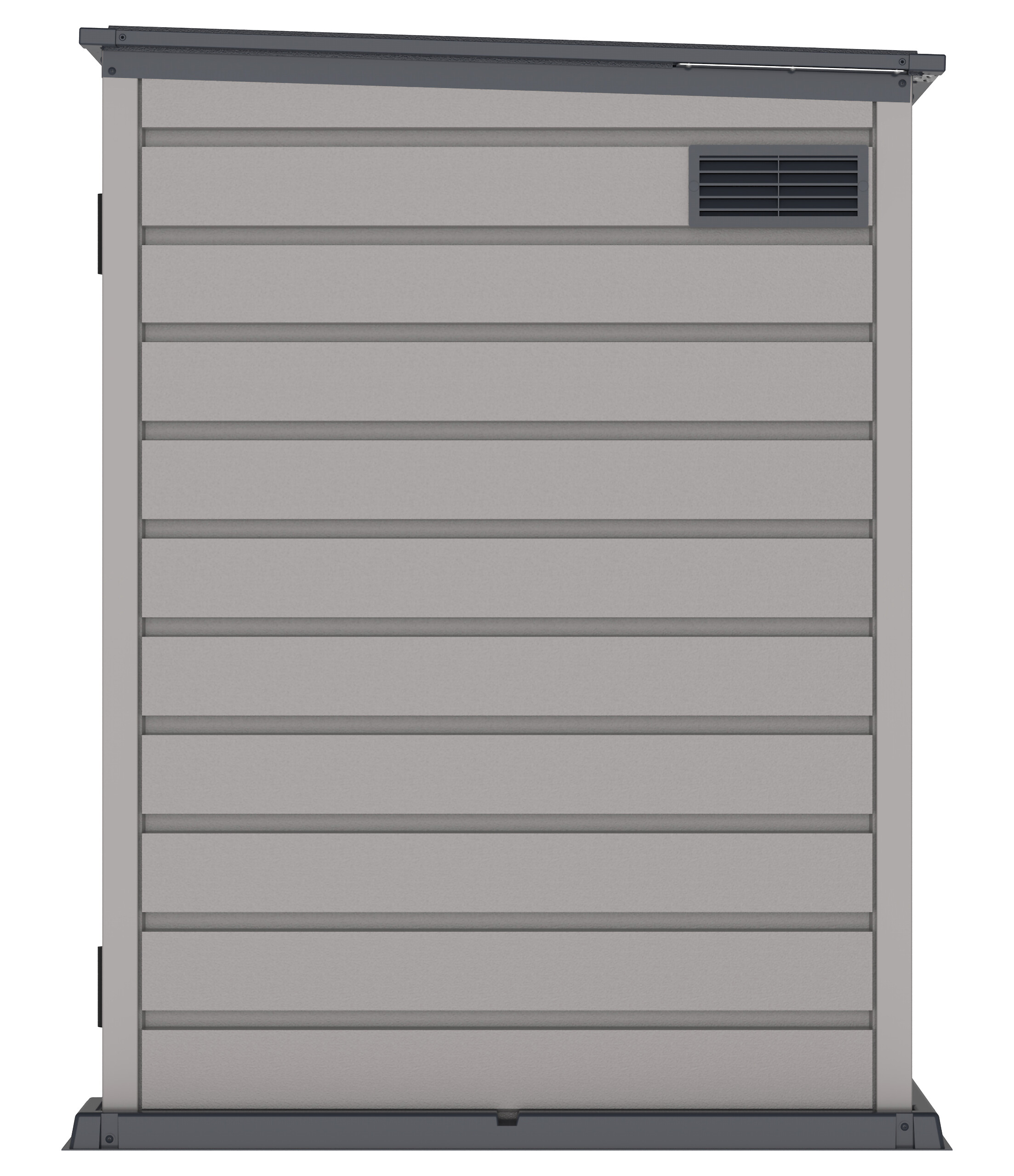 VCM Mülltonnenbox 3er StoreAway grau Kunststoff B/H/L: ca. 124x190x108 cm