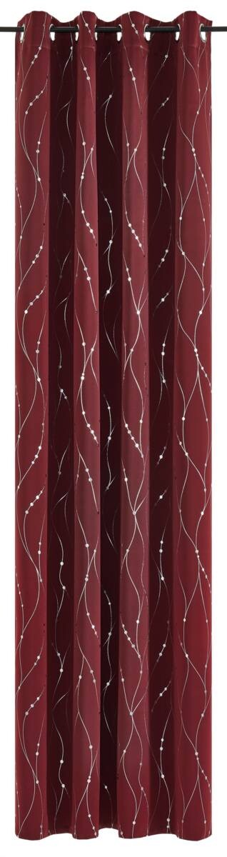 Verdunklungsvorhang Napoli bordeaux B/L: ca. 135x245 cm