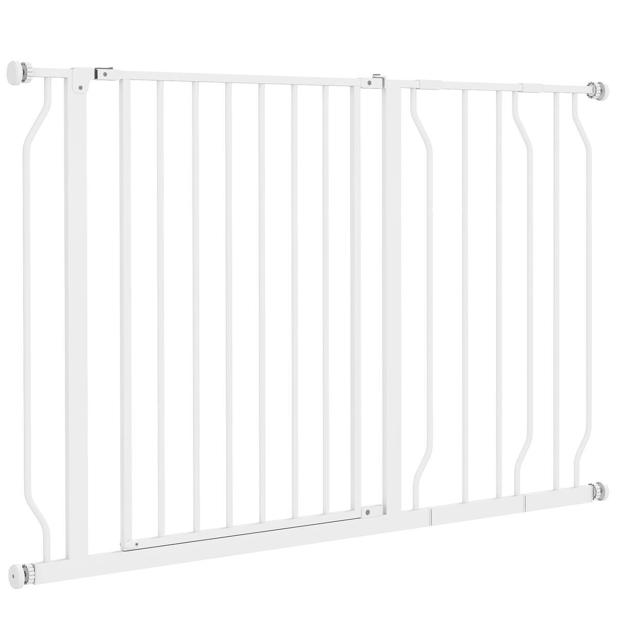 PawHut Schutzgitter weiß Kunststoff B/H/L: ca. 3x76x115 cm