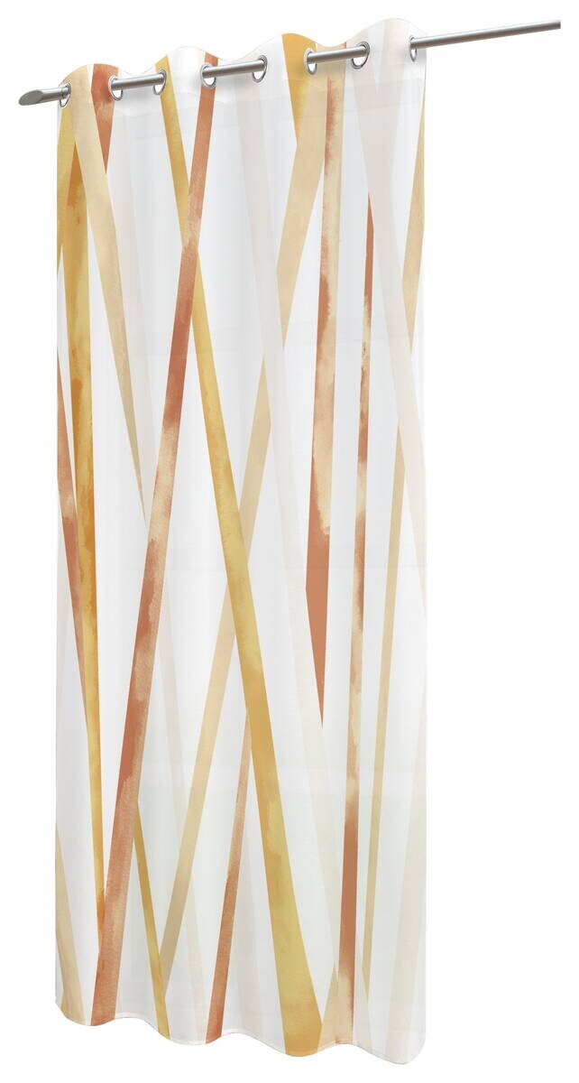 silver edition Ösenvorhang Melanie terra B/L: ca. 135x245 cm