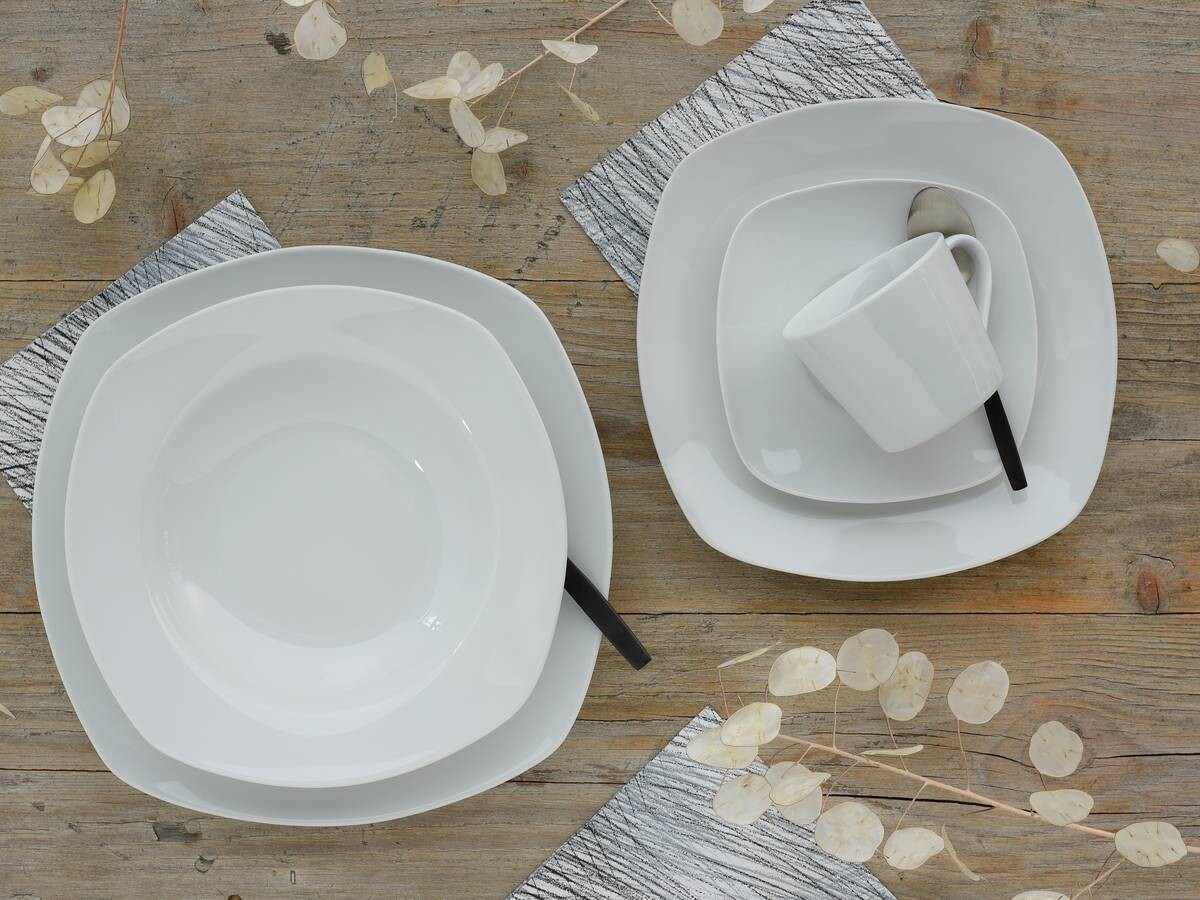 CreaTable Kombiservice Amelie weiß Porzellan 30 tlg.