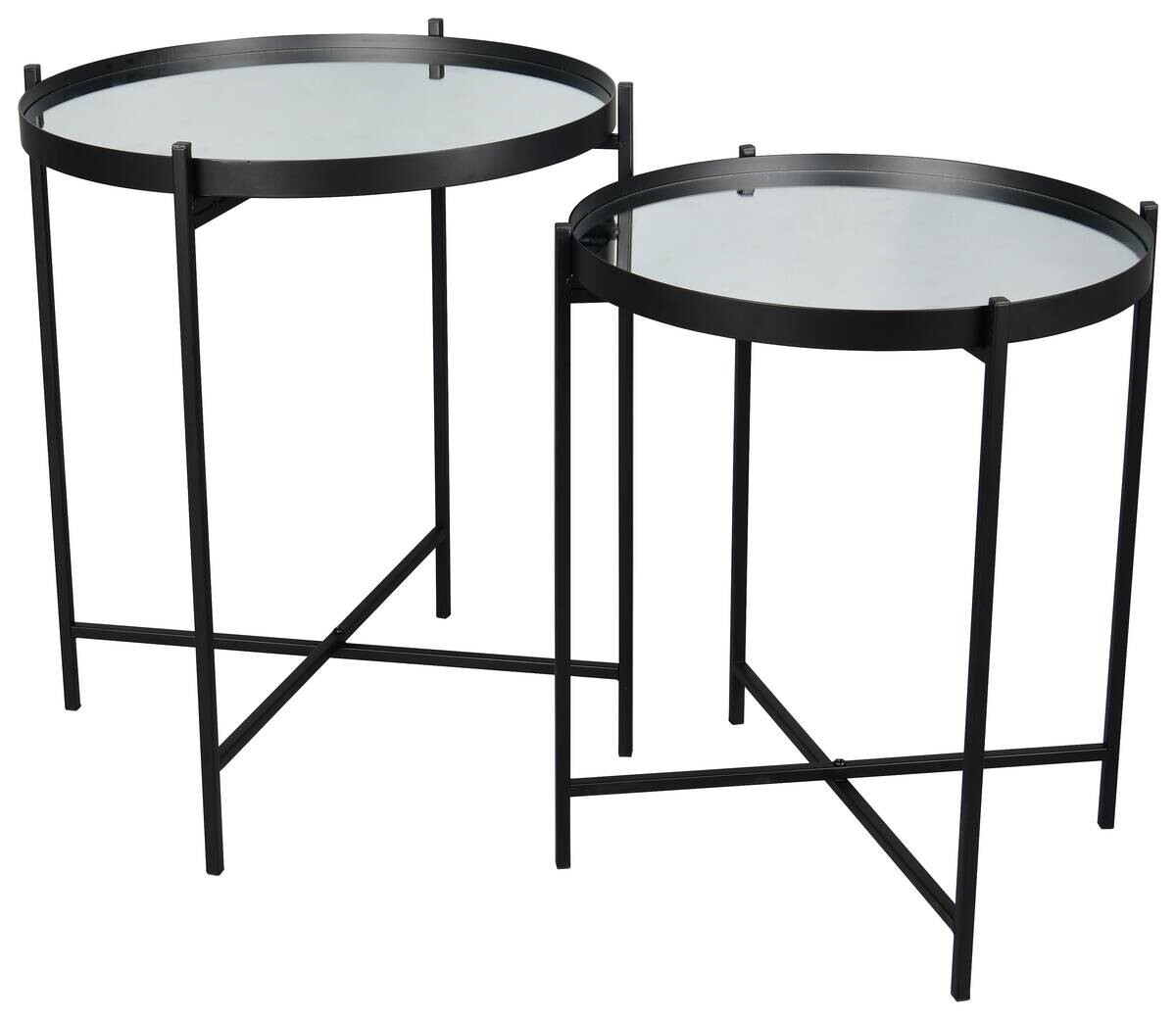 Beistelltisch Verena schwarz H/D: ca. 51x45 cm