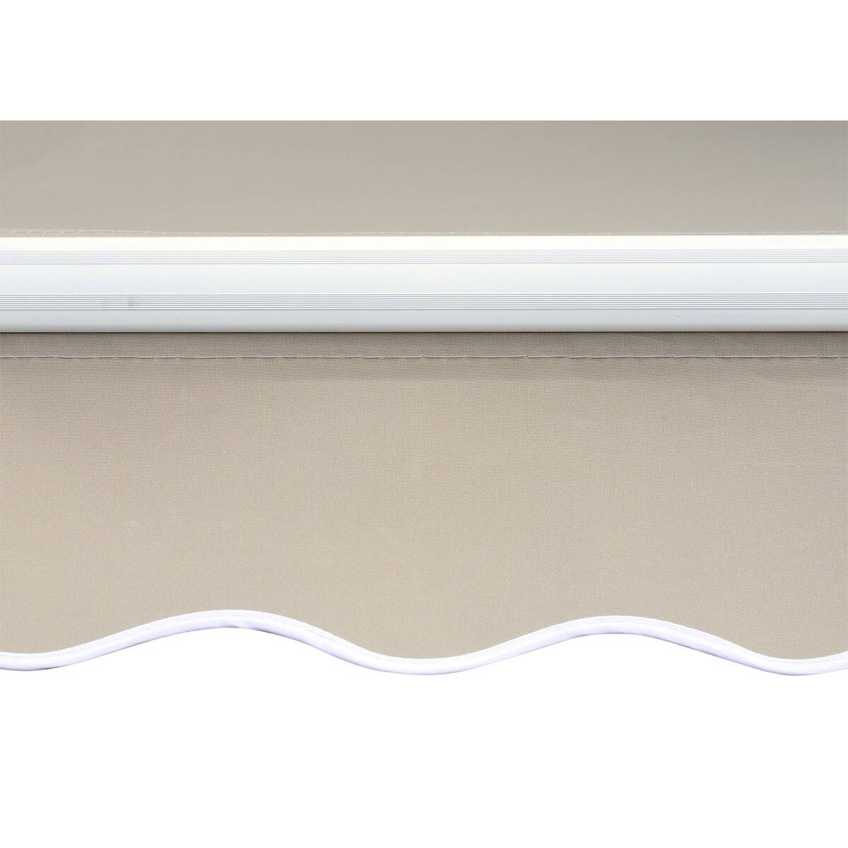 Outsunny Alu-Gelenkarmmarkise creme B/H/L: ca. 450x0,3x300 cm