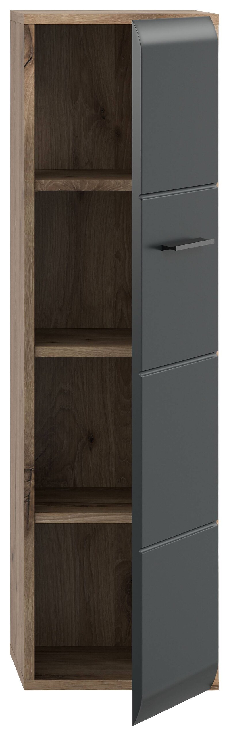 Stauraumelement Ice Nox Oak Nachbildung schwarz matt B/H/T: ca. 30x106x30 cm