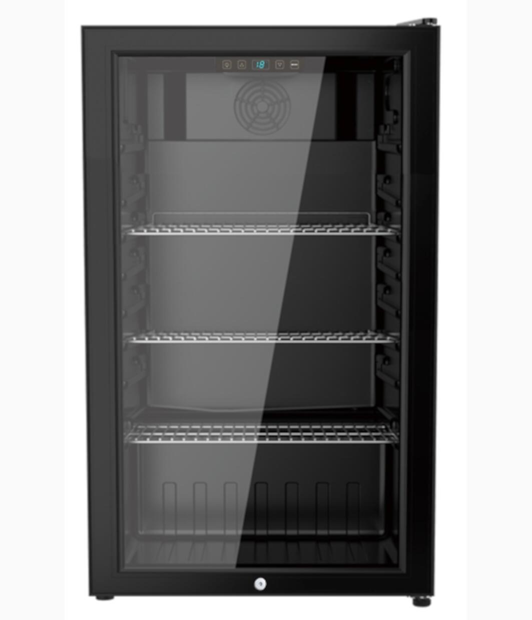 PKM Stand-Kühlschrank GKS83B schwarz B/H/T: ca. 44,5x83x47 cm