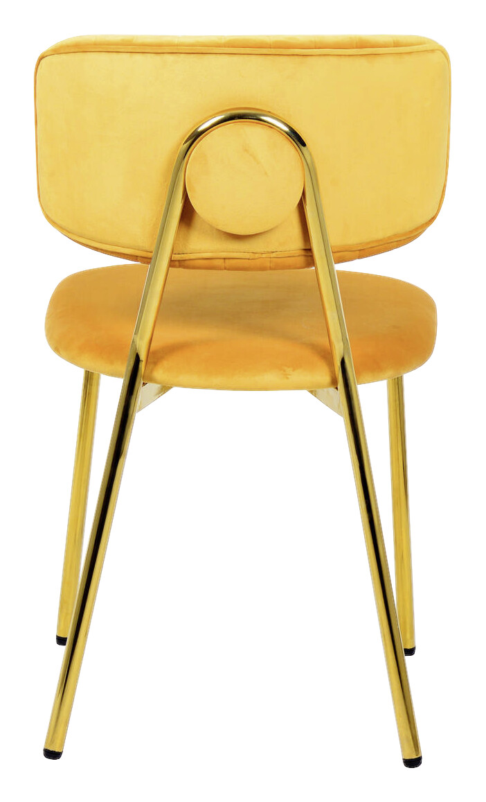 Stuhl Kian 100 2er-Set orange Microfaser B/H/T: ca. 47x80x51 cm