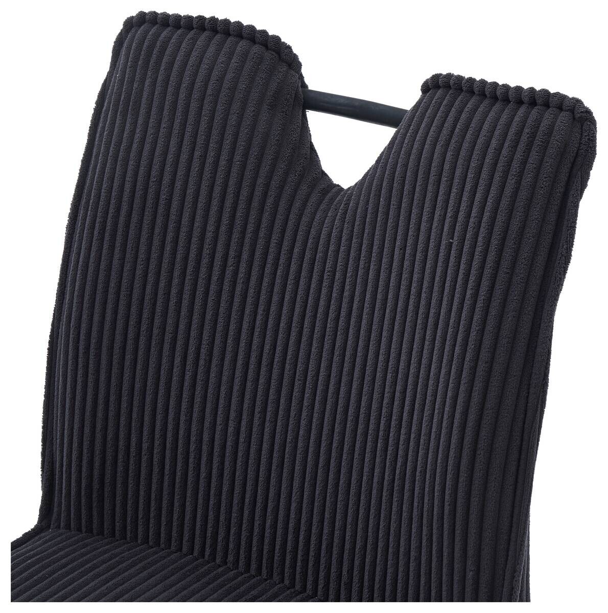 Stuhl Lara anthrazit Kord B/H/T: ca. 47x89x58 cm