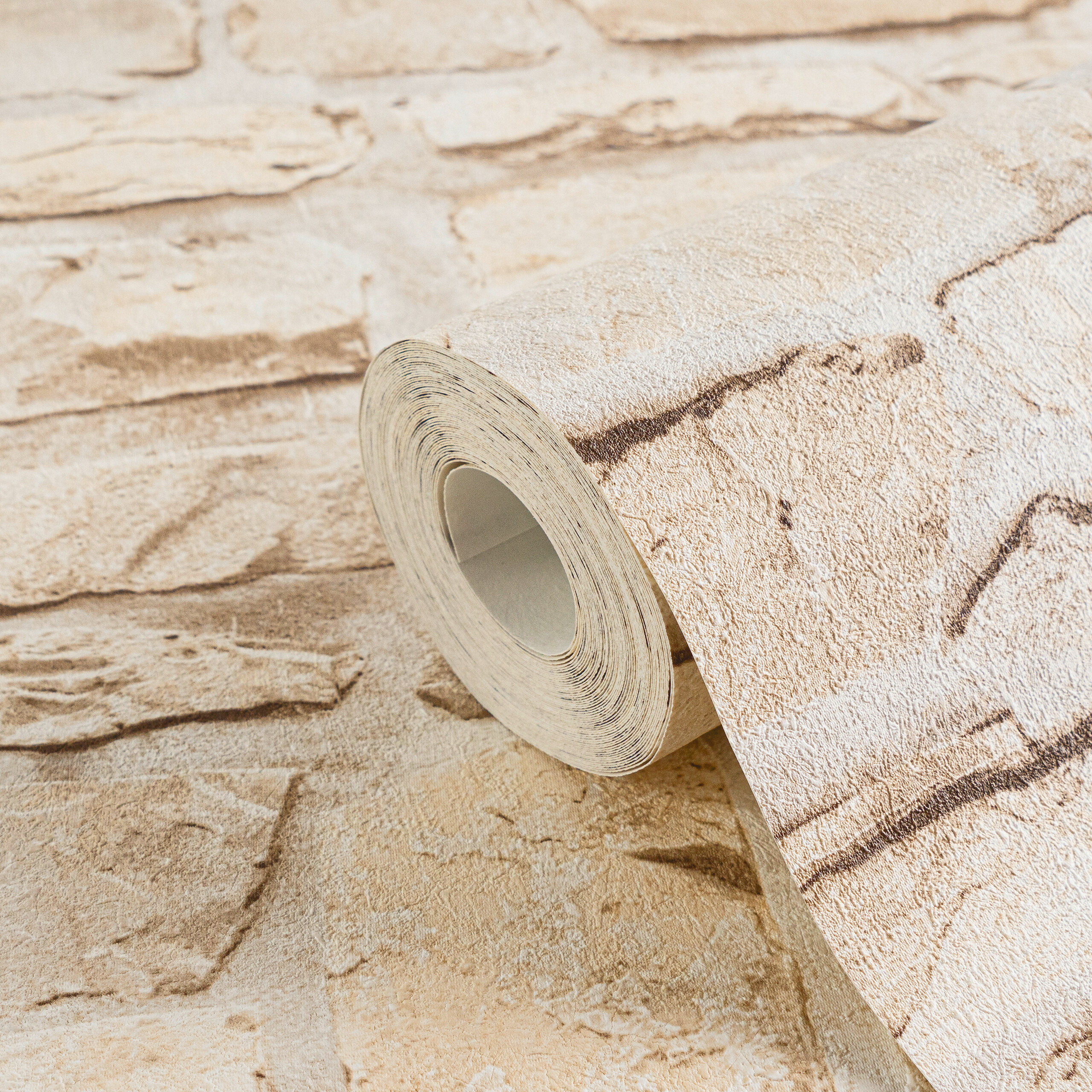 A.S.Creation Vliestapete gelb B/H/D: ca. 53x1005x7,8 cm