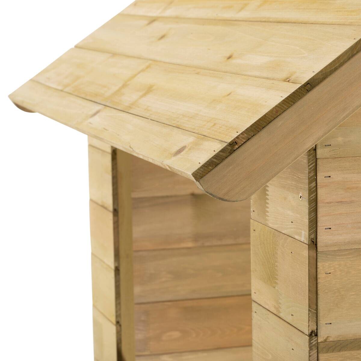 Zwerkules Spielhaus Villa natur B/H/L: ca. 121x140x137 cm