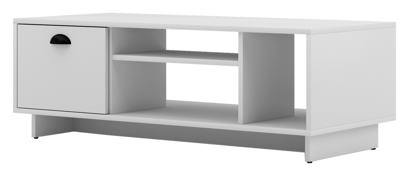 Couchtisch Cup weiß weiß matt B/H/T: ca. 110x38,8x50 cm