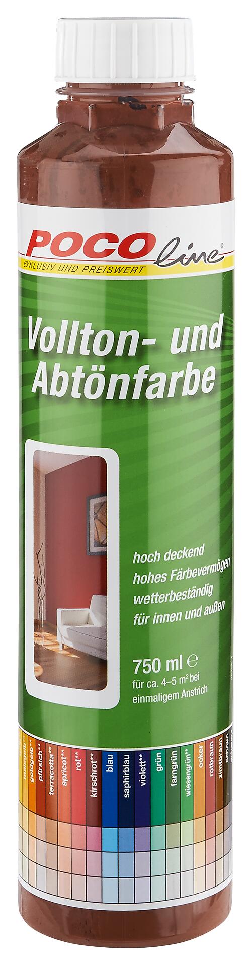 POCOline Vollton- und Abtönfarbe schoko ca. 0,75 l