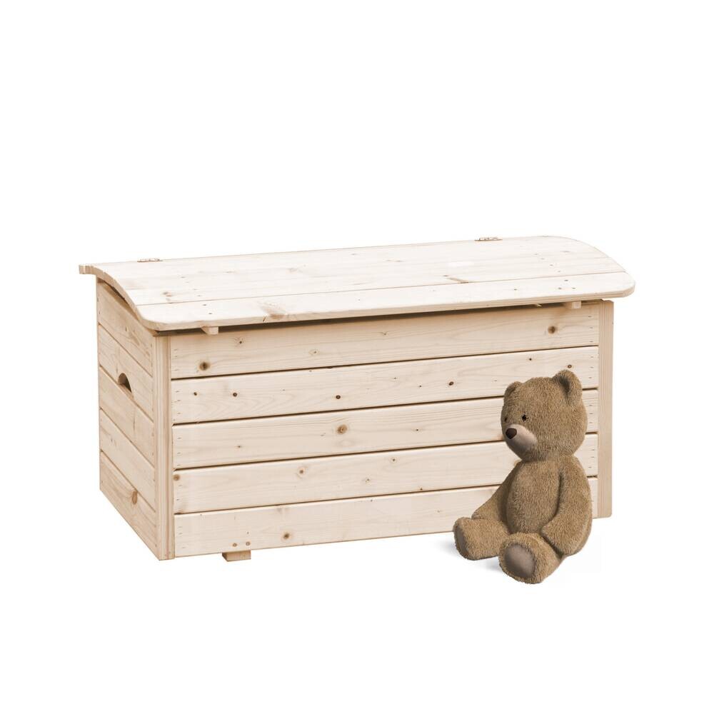 Timbela Aufbewahrungsbox M034 natur Holz B/H/L: ca. 80x47x50 cm