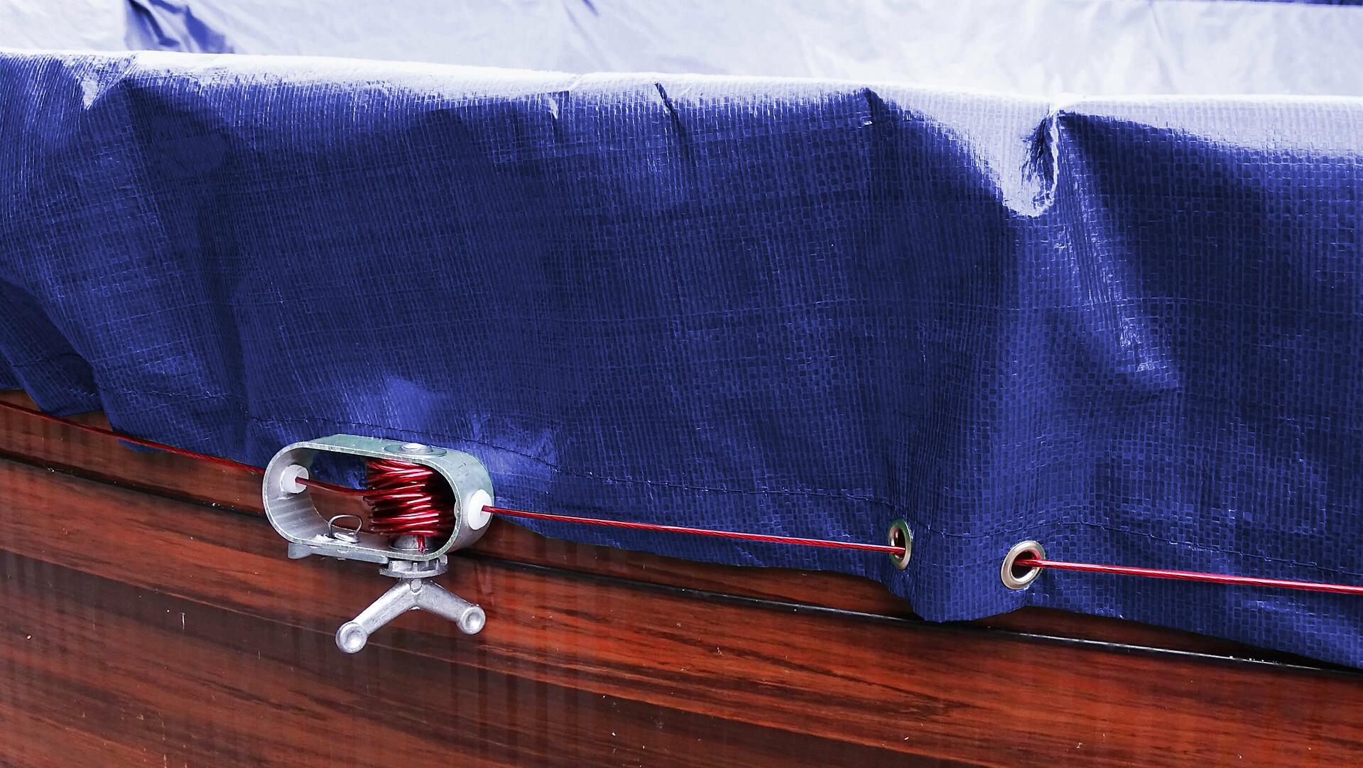 Grasekamp Abdeckplane für Pool rund royalblau Kunststoff D: ca. 360 cm