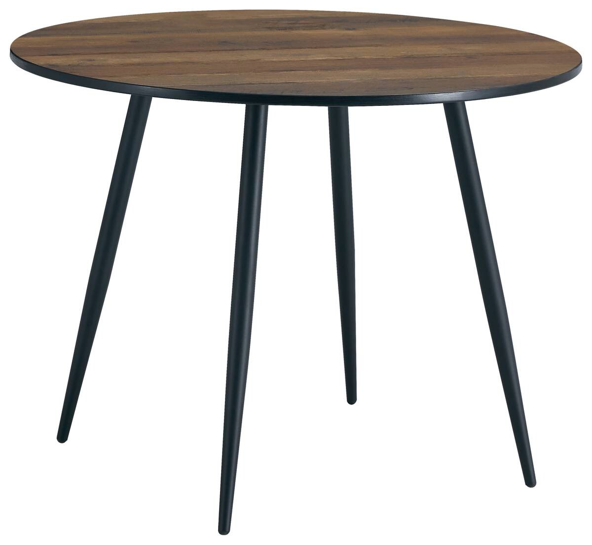 Esstisch Sally braun schwarz D: ca. 100 cm