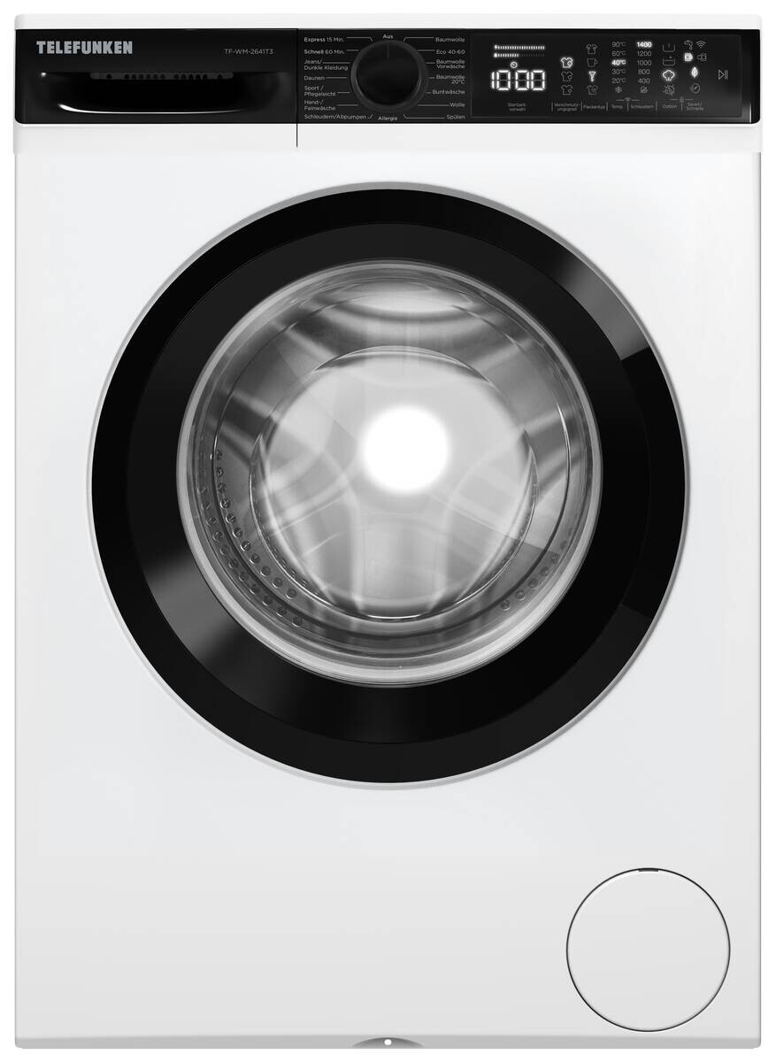 TELEFUNKEN Waschmaschine TF-WM-2641T3 weiß B/H/T: ca. 60x85x60 cm TELEFUNKEN Waschmaschine TF-WM-2641T3 weiß B/H/T: ca. 60x85x60 cm