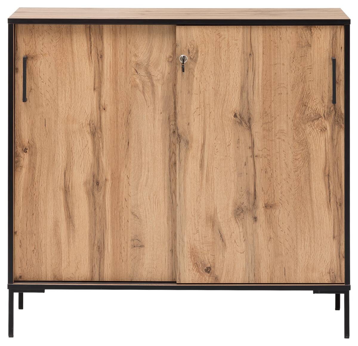 Midischrank Serie 2000 Eiche Landhaus Nachbildung B/H/T: ca. 100,1x96,6x41 cm
