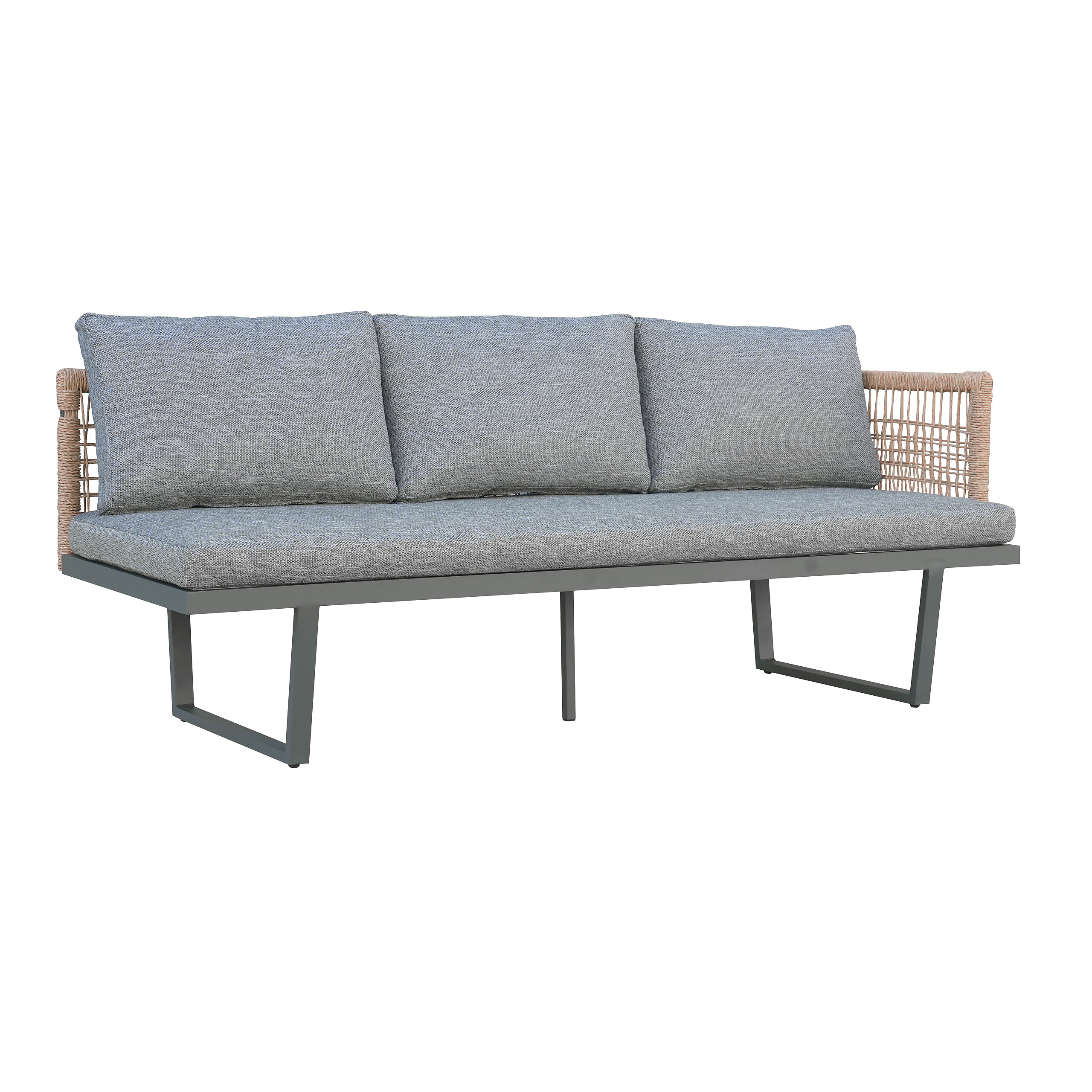 POCOline Gartensitzgruppe Cancun grau Alu