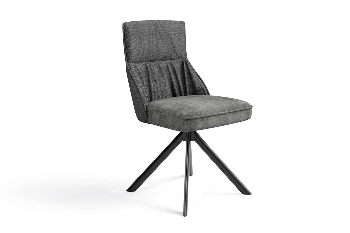 Stuhl CALIFORNIA 2er-Set anthrazit Webstoff B/H/T: ca. 50x89x56 cm Stuhl CALIFORNIA 2er-Set anthrazit Webstoff B/H/T: ca. 50x89x56 cm