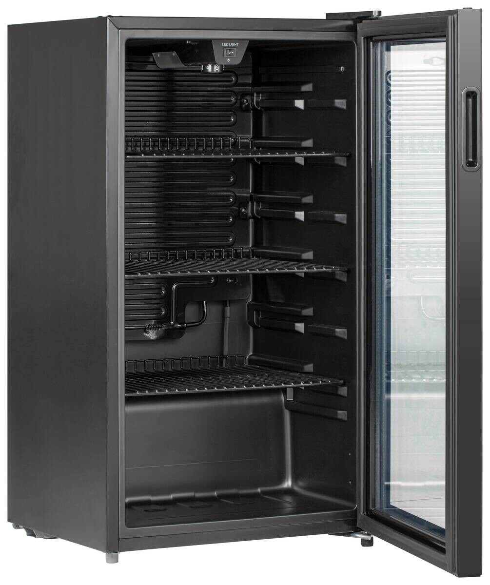 POCOline Glastürkühlschrank GTK85-93ES schwarz B/H/T: ca. 47x84x44 cm