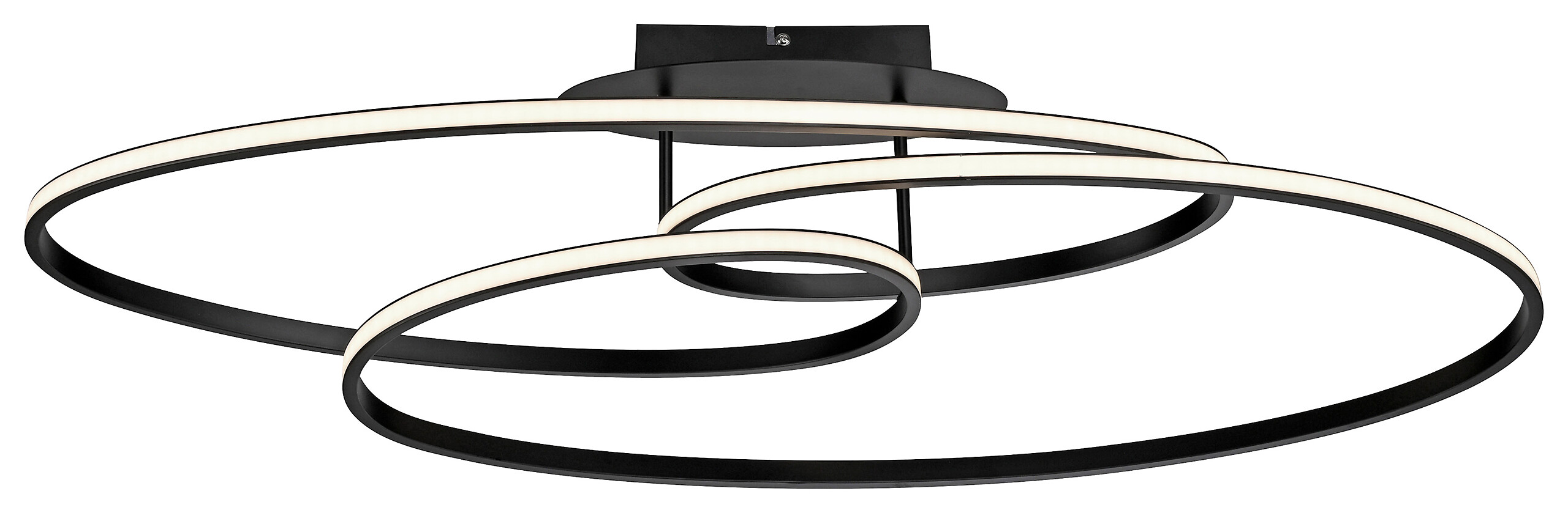 Just Light LED-Deckenleuchte Lumaca schwarz B/H/L: ca. 30,5x22,5x81 cm