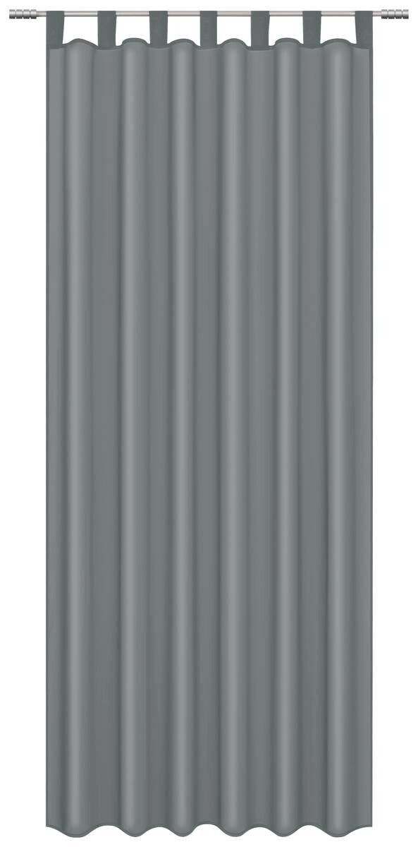 ACUS design collection Schlaufenvorhang Silk anthrazit B/L: ca. 140x225 cm