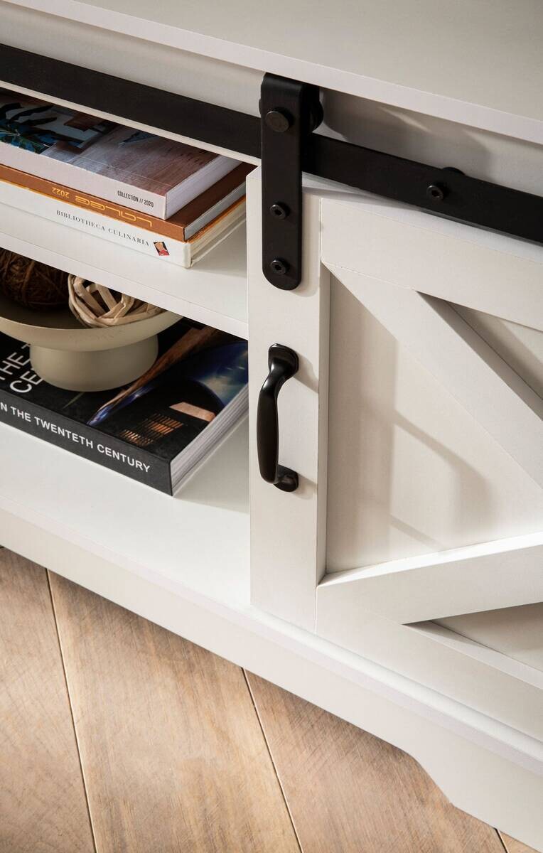 Lowboard weiß B/H/T: ca. 150x59,5x39,5 cm