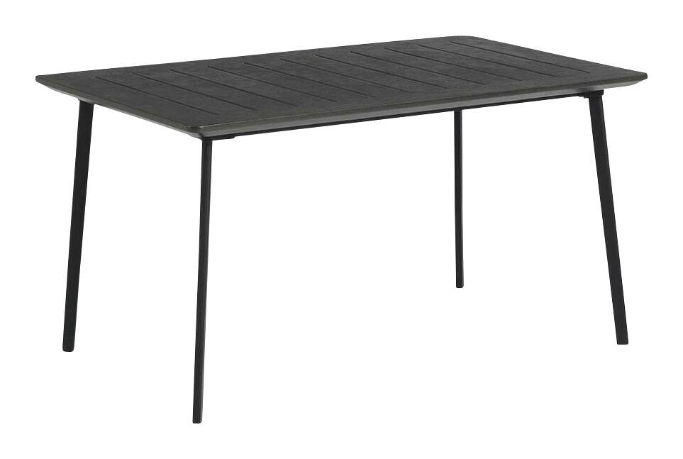 Keter Gartentisch Metalea schwarz Kunststoff B/H/L: ca. 87x75x147 cm