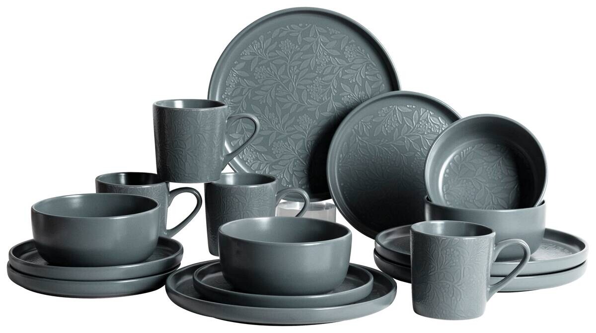 POCOline Kombiservice grau Porzellan 16 tlg.