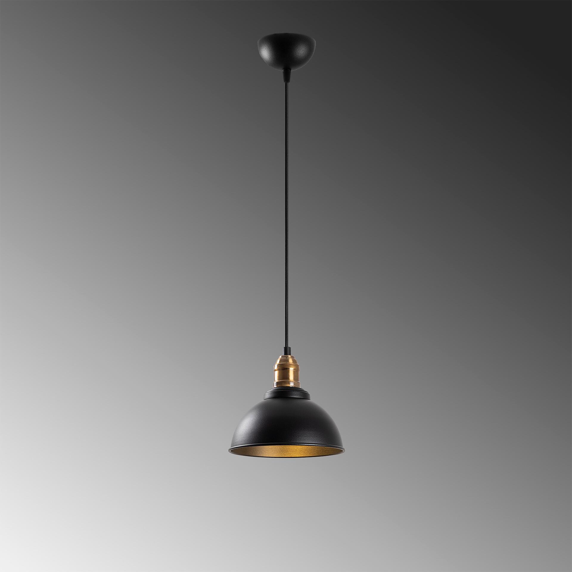 Opviq Pendelleuchte Varzan-10830 schwarz Metall B/H/T/L/D: ca. 21x116x21x21x21 cm E27 1 Brennstellen