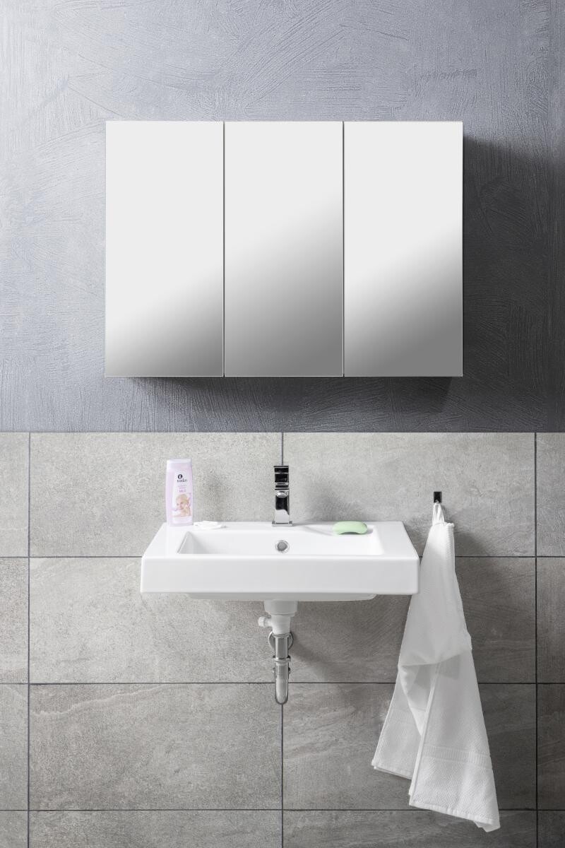 Spiegelschrank Solo 2 weiß B/H/T: ca. 85x60x16 cm