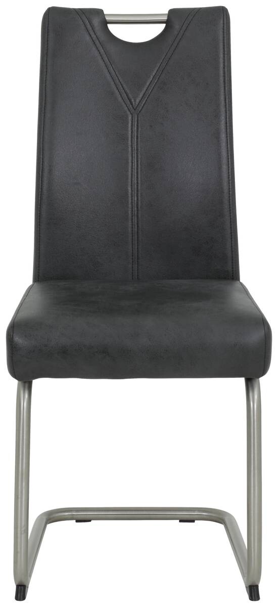 Schwingstuhl Sophie 2er Set anthrazit Vintage Microfaser B/H/T: ca. 43x99x58 cm